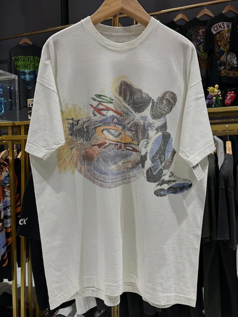 90s Shaq Attaq Rare White T-Shirt